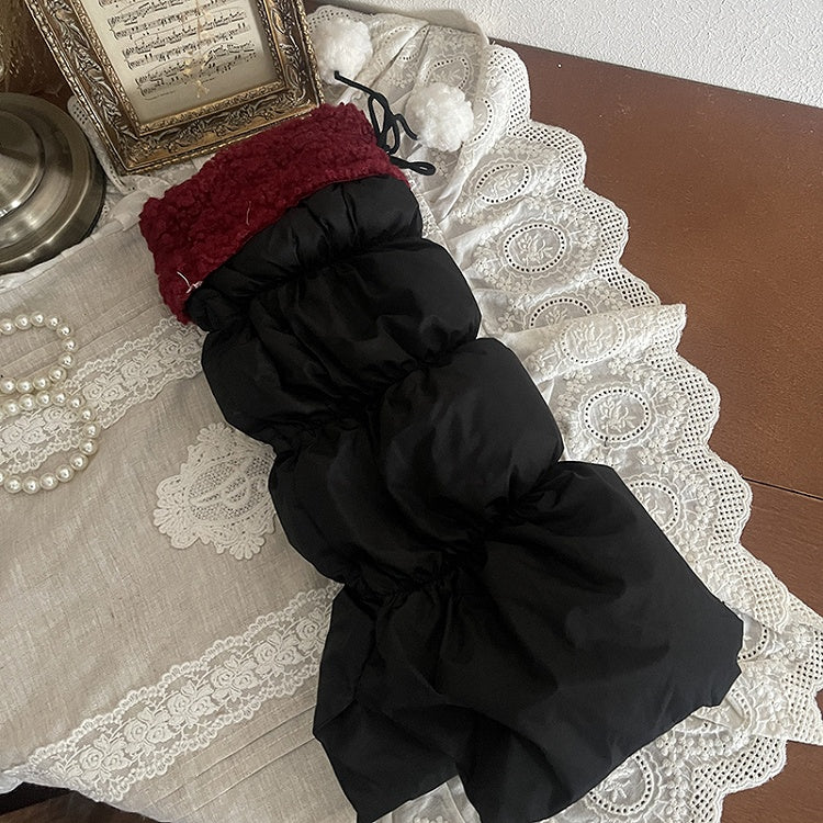 Pom-Pom Leg with Decorations Trim Warmers Fleece Colors 5 Puffer