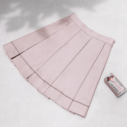 Pink Uniform Skirt JK Pleat Short Box Sweet 45cm