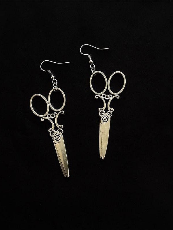 Scissor Gothic Earrings Design