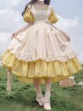 Lace Beige Cotton Overdress Trim