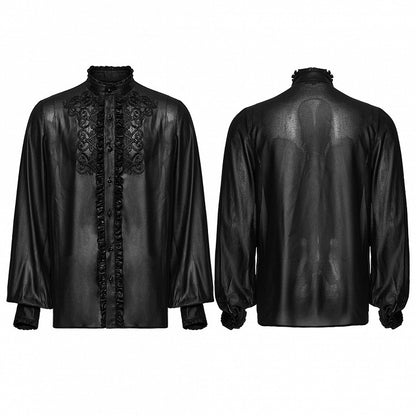 Black Goth Shirt Men's