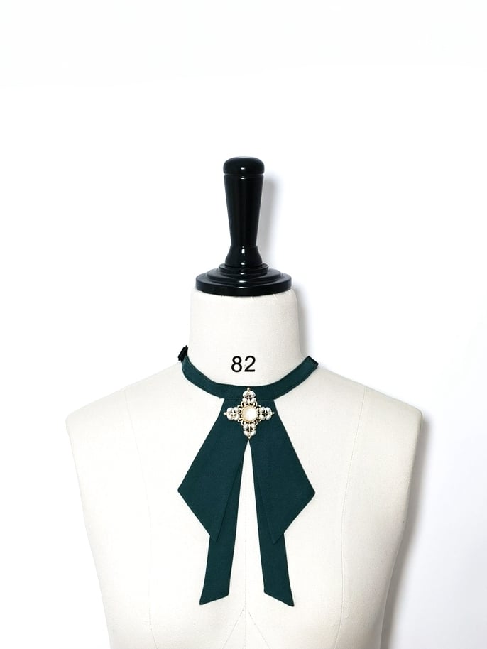 リボン / 王子 赤 黒 緑 ロリータ ネクタイ