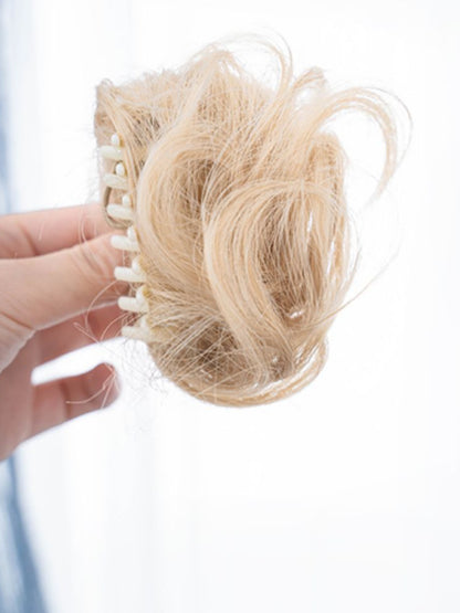 ウィッグ 35CM ヘアクリップ + ブロンド ダブルストレート アクセサリー 長さ