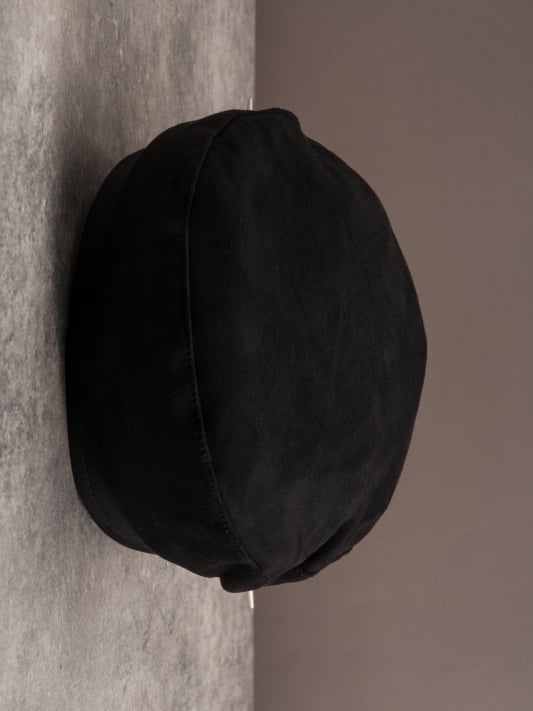 Gothic Buckles Black Design Beret Hat