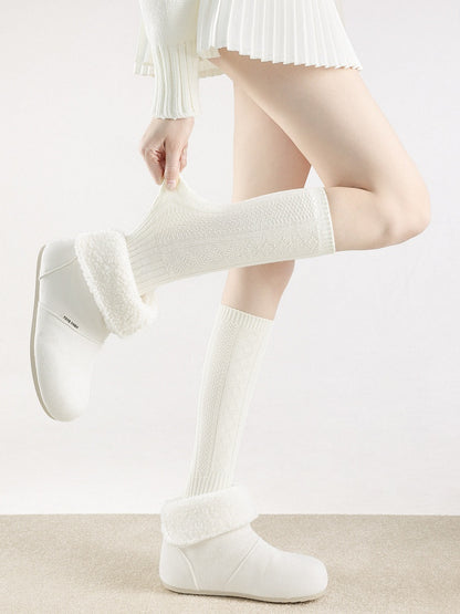Colors) Socks (4 Calf Textured Knit