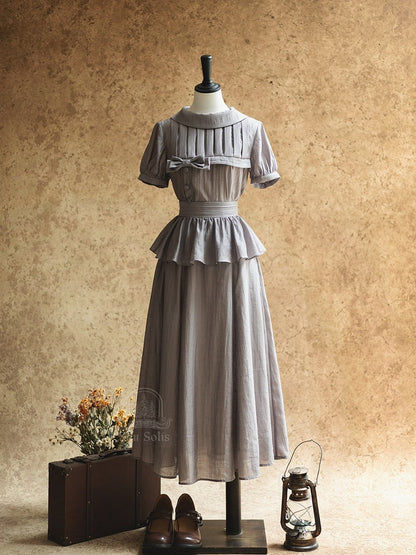 Elegant Green Summer Co-ord with Bow and Ruffled Details - Forest Wardrobe