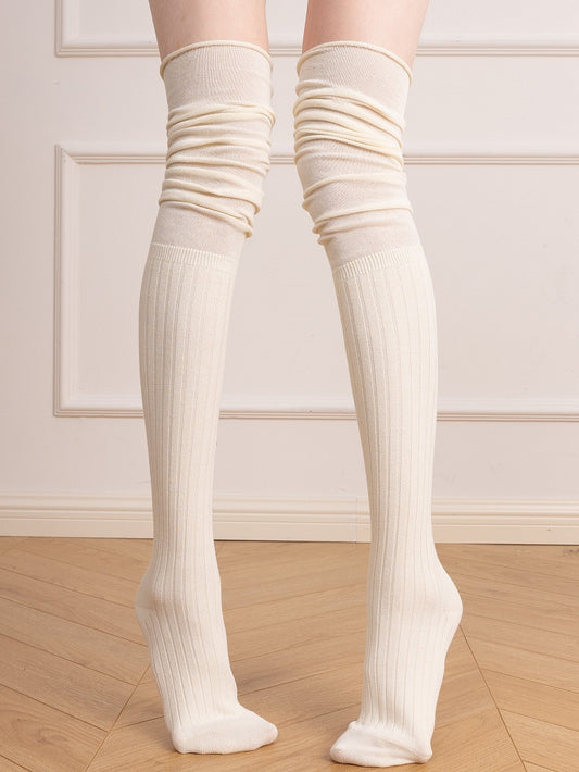 Colors Over Knee Loose 6 Stockings Maillard Style