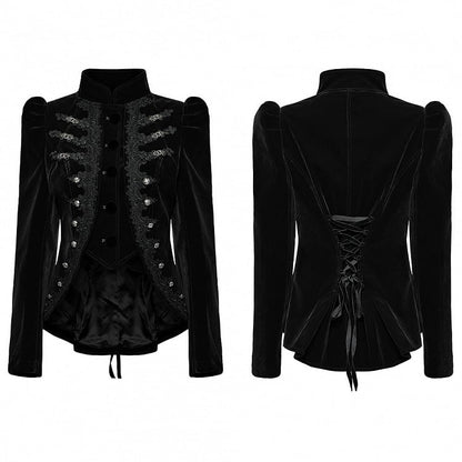Coat New Style Gothic Chinese Black