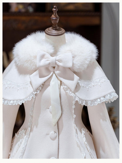 Detachable Plush Collar in White - Dream Magic Box