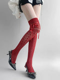 Stockings Colors) Lace (2 Thigh-High Floral