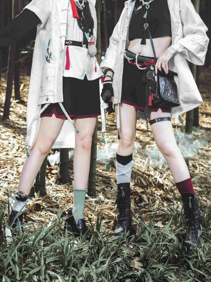 グリーン＆ブラック / レッド＆ブラックソックス