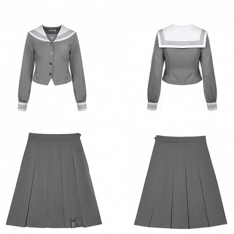 Dusty Skirt Purple JK Uniform Pleat Box