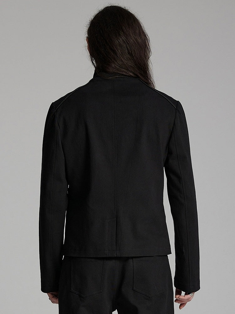 Black Men's Cyberpunk Deconstruction Jacket