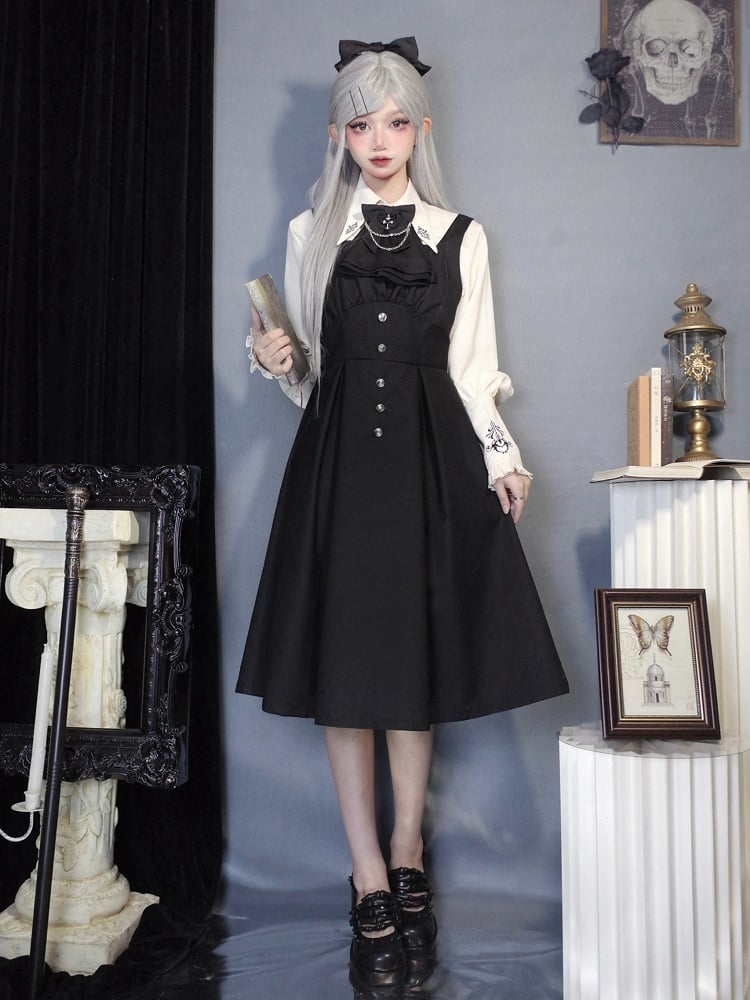 Waist Neckline Slim Dress Fit Daily Square Black