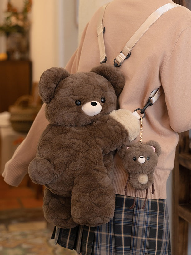 Dunkelbrauner süßer Ameisenbär Plüsch-Schlüsselanhänger