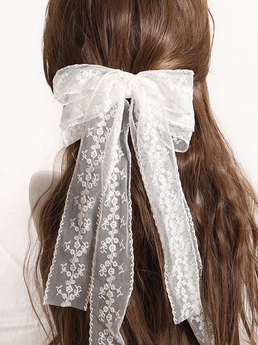 Options Lolita 3 Hairclip Large Lace Bowknot