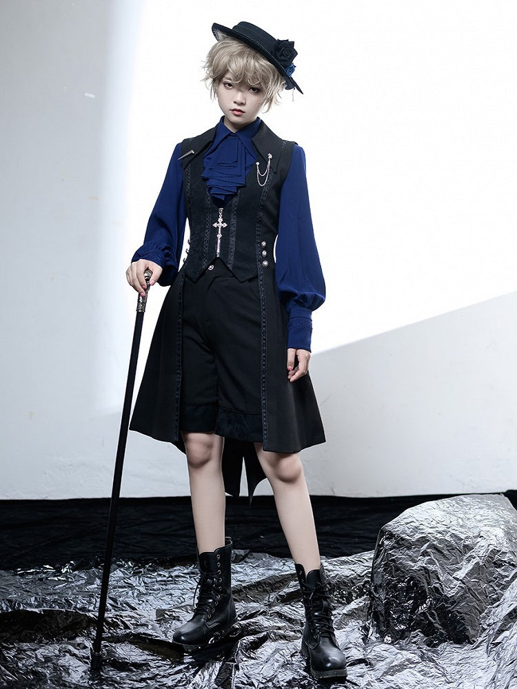 Lolita Weste Tail Fashion Ouji Schwarz