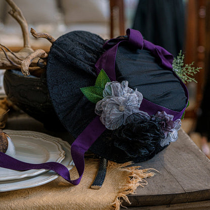 Elegant / Hat Lolita Floral Design Beige Black