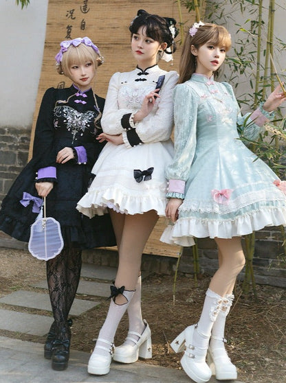 Mädchenkleid Schleife Chinesisch Süß