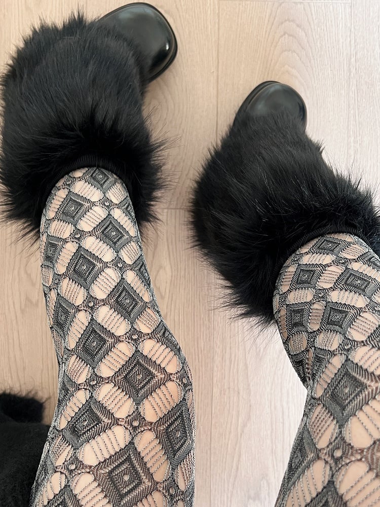 White/Black/Gray Plush Warmers Y2K-Style 25CM/40CM Leg