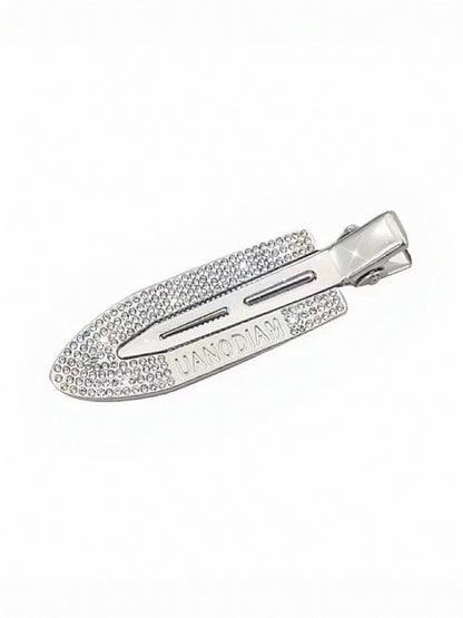 Silver Hairclip with Rhinestone Decorations - IVONA boutique
