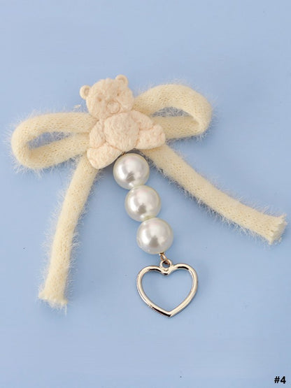 Hairclip 4 Bowknot Cute Bear Lolita Decoration Options