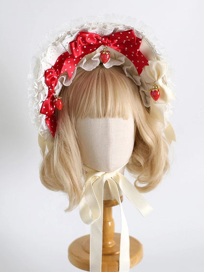 Accent 4-Color Bonnets Strawberry Lolita