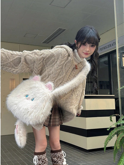 Bag Cat Plush Crossbody