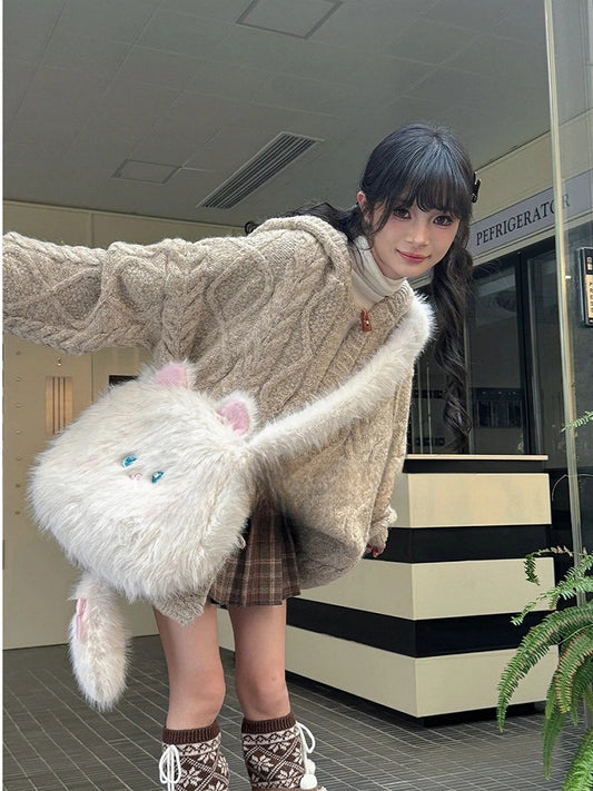 Bag Cat Plush Crossbody
