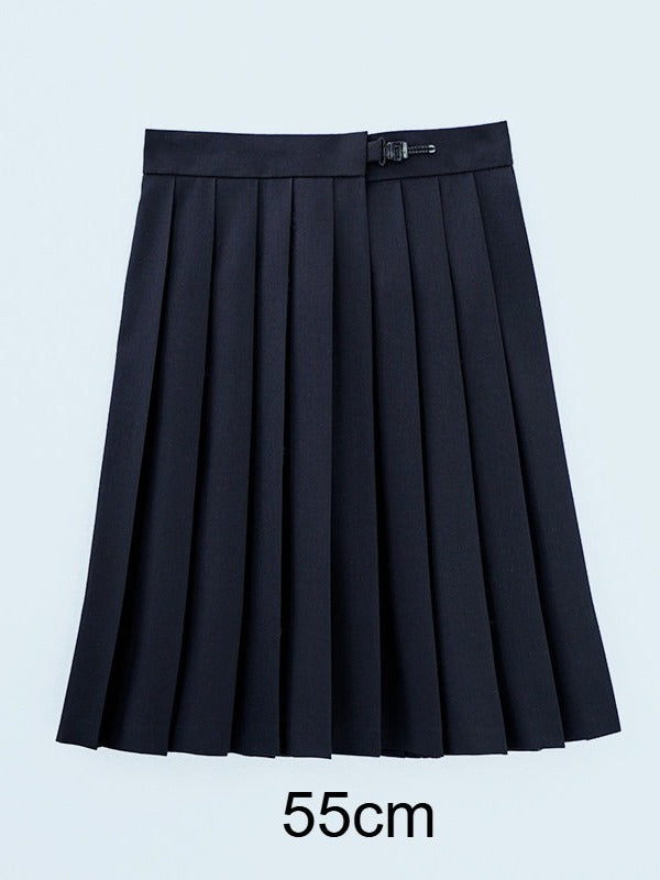Black Pleated Skirt JK Style - Lan Jian Chuan
