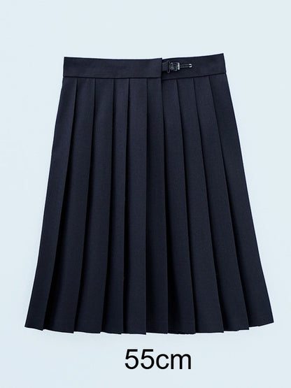 Black Pleated Skirt JK Style - Lan Jian Chuan