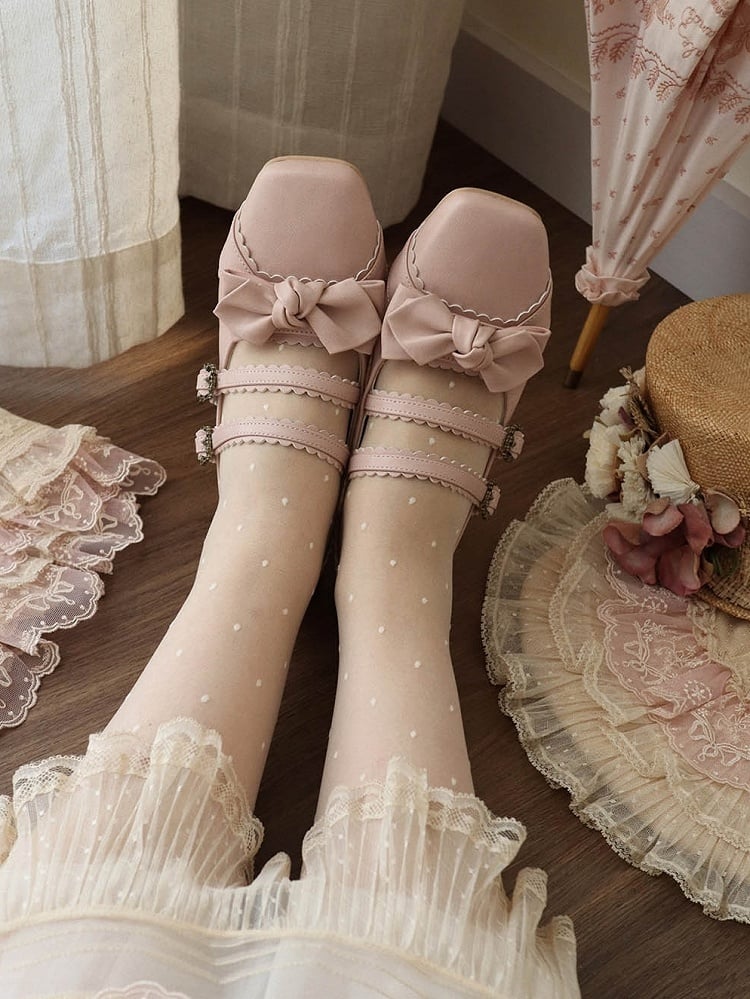 at Sweet Shoes Top Pink Lolita Bow