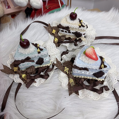 With Cake Hat Mini Clips Lolita 6 Sweet Options Color Triangle