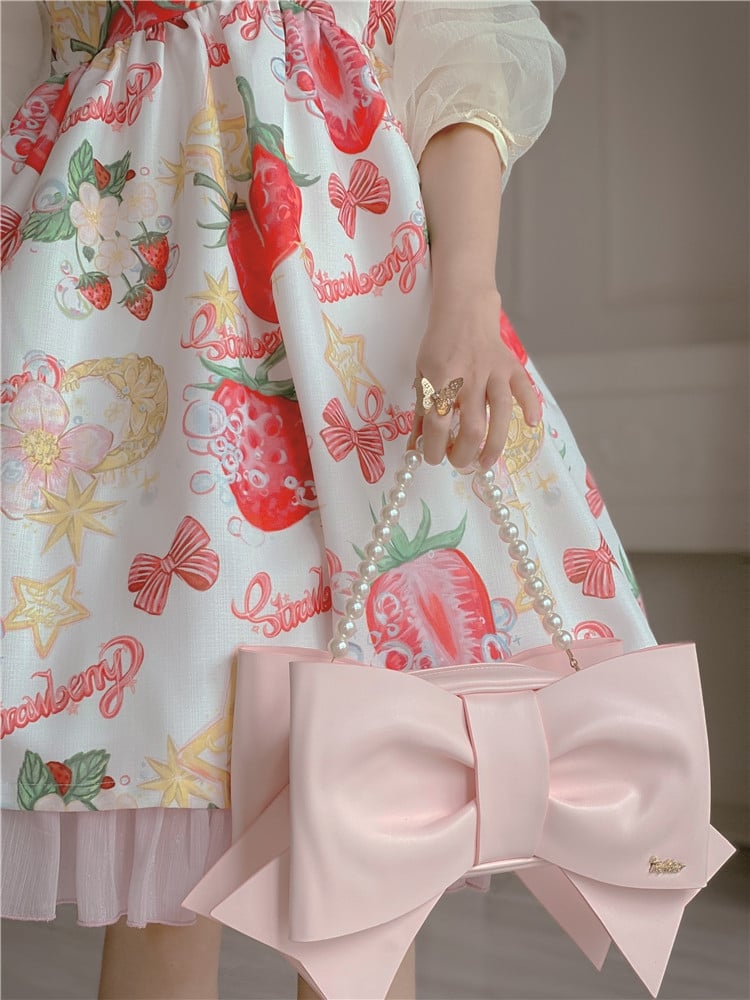 Black/Pink Bokwnot Crossbody Sweet Lolita Bag