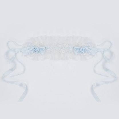 Black Pink Hairband Red / Blue