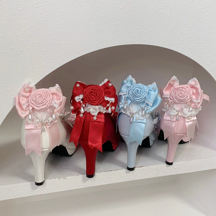 Rosette Options Shoe Clips with Design Bowknot 3 Color