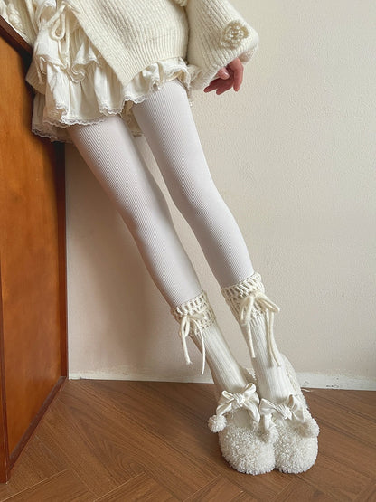 Cuffs Drawstring Ribbed with Socks