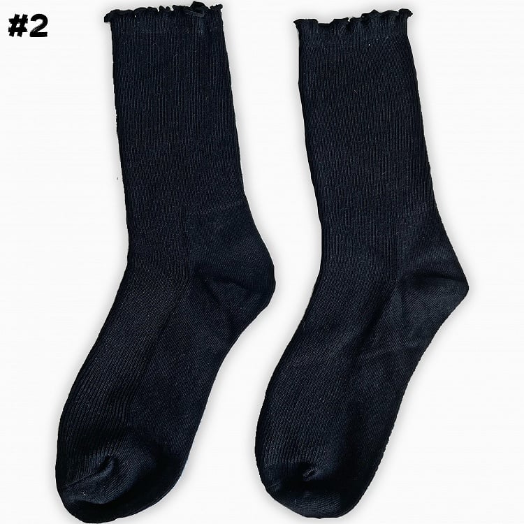 8 Optionen Lolita-Söckchen mit Rüschenbündchen