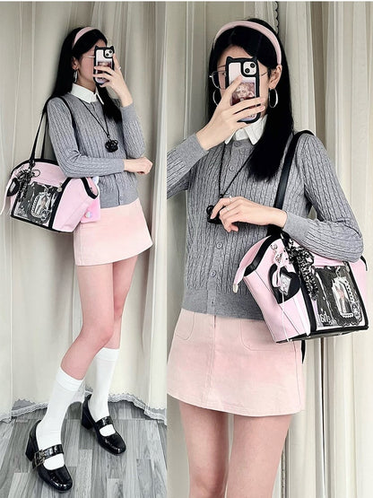 BlackPink Bag Fächerförmige Schulter Ita