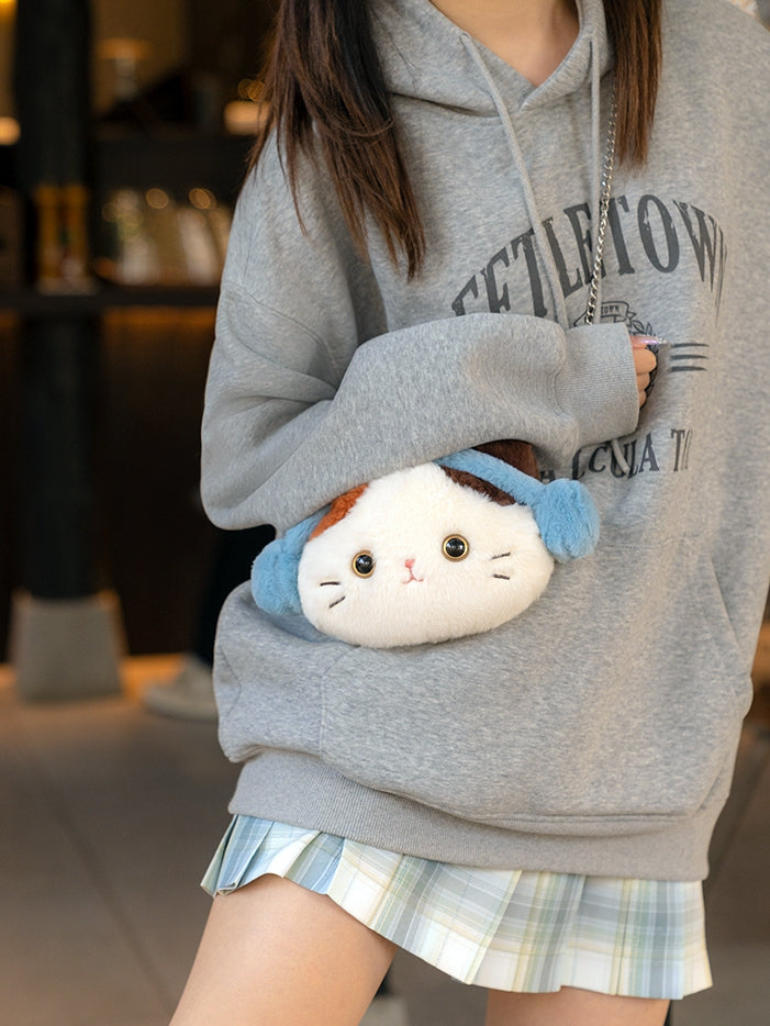 Kitty Letter Star With Embroidery Plushie And Backpack WhiteRed Plush Detachable A