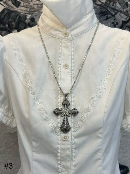 Gothic Punk Style Silver Necklace - Boobi Shop