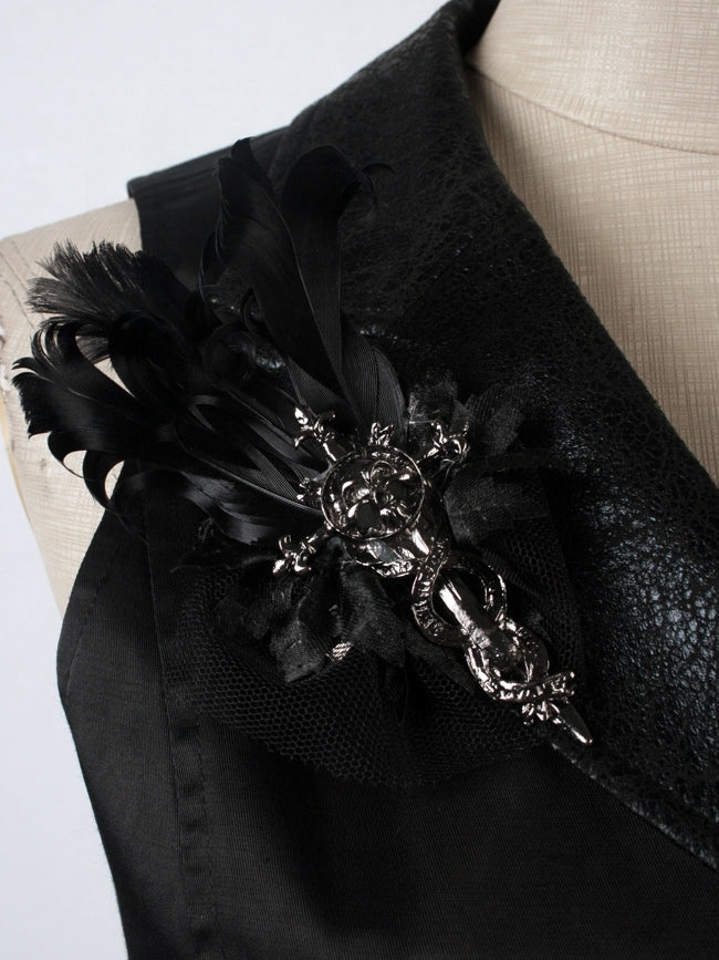 Black Gothic Vest