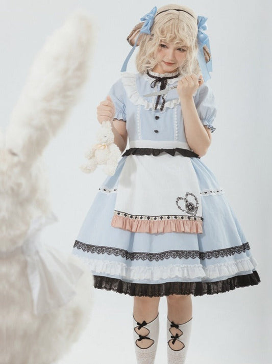 エプロンガール スイートドレス チェック + バニー