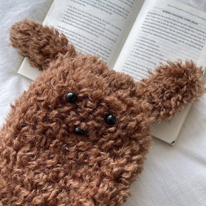 Süße weiße/khaki/graue/braune Y2K-Beinswärmer in Welpenform