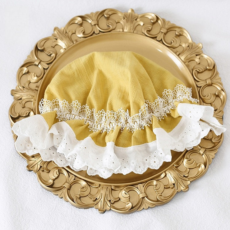 Hat White Colors Cute Baby Lace-Trimmed 12 Lolita With