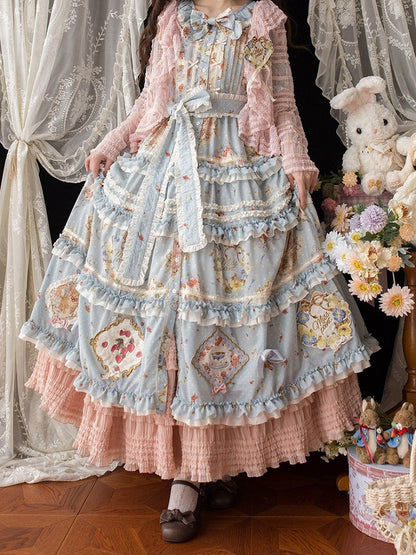 Tea-Length Ruffled Underskirt with Tiered Details - Miss Point