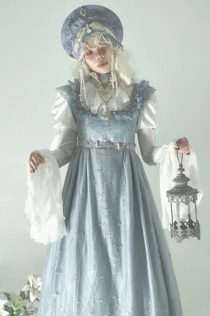 Gray Cathedral Empire Waist Dress Gothic Lolita JSK