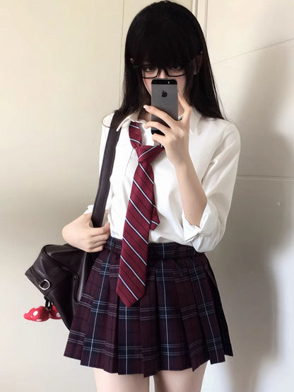 Preppy Style White Shirt