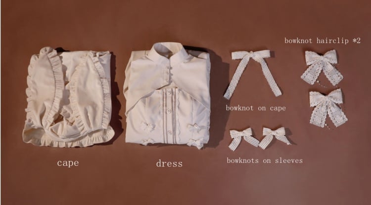 ヨスガノソラ 春日野穹 長袖ワンピースとウサギ耳ケープ ロリータ風コスプレ衣装