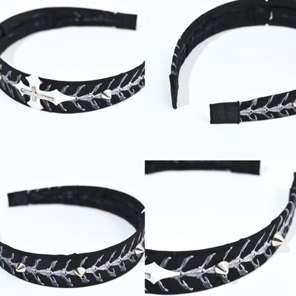 Gothic Cross Stud Black KC